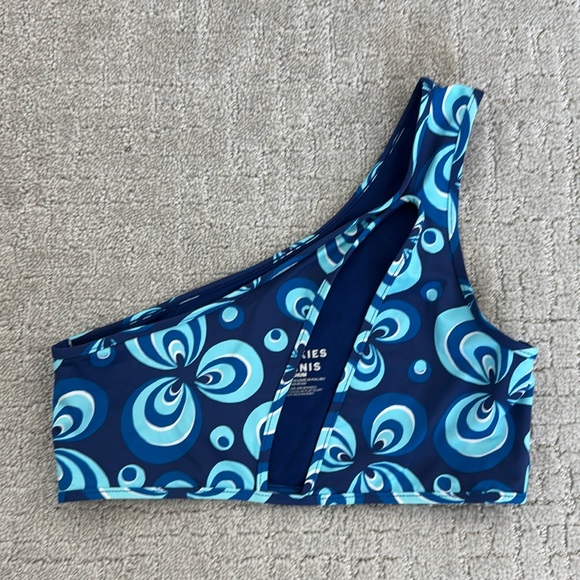 Frankie’s Bikinis set - Syd top / Layla bottom in Amulet blue flower daisy Y2K - Picture 4 of 12